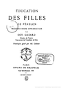 F. de Fénelon, Éducation des filles 1885, BnF, Gallica IMG