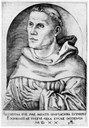 Martin Luther als Mönch, predigend oder lehrend mit Buch IMG