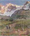 Giovanni Segantini (1858–1899), Alpen-Triptychon: Werden, Detail, 1898–1899, Öl auf Leinwand, St. Moritz, Segantini-Museum http://www.segantini-museum.ch.