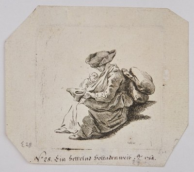 Daniel Chodowiecki, Das bettelnde Soldatenweib, 1764