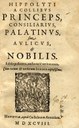 Titelblatt Colli, Princeps 1598 IMG