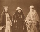 Studio Portrait of Models Wearing Traditional Clothing from the Province of Selanik (Salonica), Ottoman Empire IMG