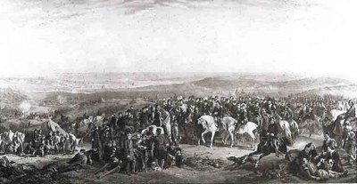 Thomas Jones Barker, Die alliierten Generäle vor Sewastopol, Öl auf Leinwand, 1856, Privatsammlung.