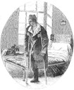 Szene im Militärhospital von Haslar, Holzstich, undatiert, unbekannter Künstler; Bildquelle: Illustrated London News, 3. Februar, 1855.