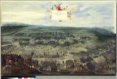 Pieter Snayers (1592–1666): Die Schlacht am Weißen Berg, Öl auf Leinwand, 149 x 226 cm, ca. 1620–1630. © Bayerische Staatsgemäldesammlungen München (Inv. Nr. 2309).