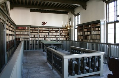 Interior of the Bibliotheca Thysiana in Leiden, founded in 1653