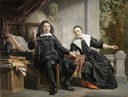 The Haarlem publisher of the "Oprechte Haerlemsche Courant", Abraham Casteleyn and his wife Margarieta van Bancken, 1663 IMG