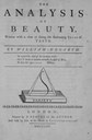 William Hogarth (1697–1764), The Analysis of Beauty, London 1753, Titelblatt; Bildquelle: Zentralinstitut für Kunstgeschichte, München.