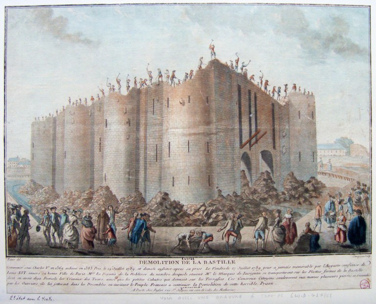 "Zerstörung der Bastille" 1789 IMG
