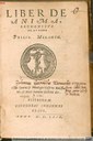 Liber de Anima von Philipp Melanchthon, 1573, Scan der Buchinnenseite, Bildquelle: http://daten.digitale-sammlungen.de/db/bsb00029116/image_6
