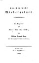 Wilhelm Traugott Krug (1770–1842): Griechenlands Wiedergeburt, Leipzig 1821, Titelblatt; Bildquelle: Bayerische Staatsbibliothek, http://nbn-resolving.de/urn:nbn:de:bvb:12-bsb10446862-1.