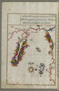 Piri Reis (ca. 1467–ca.1554), Karte des Gebiets westlich der Insel Thasos und der Athos Halbinsel IMG