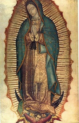 Virgen de Guadalupe, 1531, unbekannter Künstler; Bildquelle: Wikimedia Commons, http://commons.wikimedia.org/wiki/File:Virgen_de_guadalupe1.jpg, gemeinfrei.