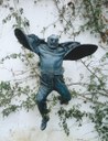 Važa Mikaberidze, Sergej Paradžanov (1924–1990), Bronze nach einer Photographie von Jurij Mečitov, 2004, Farbphotographie, Photograph: Zaur Gasimov; Bildquelle: Privatbesitz.