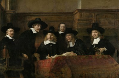 Rembrandt Harmenszoon van Rijn (1606-1669), Die Staalmeesters, Öl auf Leinwand, 1662 © Rijksmuseum Amsterdam.