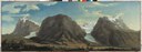 Caspar Wolf (1735-1783), Panorama des Grindelwaldtales mit Wetterhorn, Mettenberg und Eiger, ca. 1774. Öl auf Leinwand, 82 x 226 cm. Bildquelle: Aargauer Kunsthaus Aarau / Schenkung Dr. Willi Raeber.