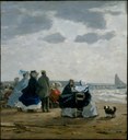 Eugène Boudin, Am Strand von Dieppe, 1864 IMG