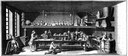 Chemisches Labor, 1765, unbekannter Künstler; Bildquelle: Encyclopédie, ou Dictionnaire Raisonné des Sciences, des Arts et des Métiers, vol. 33, Planches, Neuchatel 1765, "Chimie", Tafel I. 