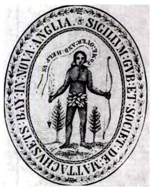 Siegel der Massachusetts Bay Colony, 1629, unbekannter Künstler, Bildquelle: Wikimedia Commons, http://commons.wikimedia.org/wiki/File:1629_seal_Massachusetts_Bay_Colony_MassachusettsArchives.png, gemeinfrei.