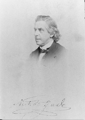 s/w-Foto von Niels Wilhelm Gade (1817–1890), Bildquelle: Archiv des Gewandhauses Leipzig