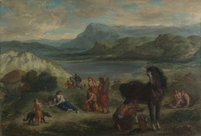 Eugène Delacroix, Ovid bei den Skythen, 1859
