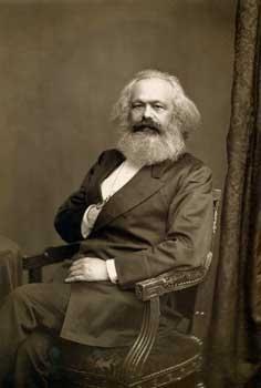John Jabez Edwin Paisley Mayall (1813–1901): Karl Marx (1818–1883) in London, black-and-white photograph, 1875; source: International Institute of Social History BG A9/362, http://hdl.handle.net/10622/30051000110277. 