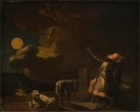 Nicolai Abildgaard (1743–1809): Fingal Sees the Ghosts of his Forefathers by Moonlight, ca. 1782, 60.4 x 72.2 x 5.1 cm, oil on canvas, source: Statens Museum for Kunst / National Gallery of Denmark, KMS3986, http://www.smk.dk/en/explore-the-art/search-smk/#/detail/KMS3986. Public Domain.