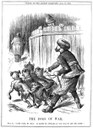 John Tenniel (1820–1914), "The Dogs of War", Karikatur aus der Zeitschrift Punch vom 17. Juni 1876, Kupferstecher: Joseph Swain (1820-1909), Digitalisat: Adam Cuerden; Bildquelle: Wikimedia Commons, http://commons.wikimedia.org/wiki/File:Punch_-_The_Dogs_of_War.png?uselang=de.