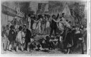 "A slave auction at the south", USA, Holzschnitt, 1861, Theodore R. Davis (1840–1894); Bildquelle: Harper's weekly vom 13.07.1861, 5, 237 (1861), S. 442; Library of Congress, DIGITAL ID: (b&w film copy neg.) cph 3a06254 http://hdl.loc.gov/loc.pnp/cph.3a06254, LCCN Permalink: http://lccn.loc.gov/98510250.