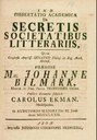 Dissertatio academica de secretis societatibus litterariis (1772) IMG