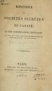 Histoire des sociétés secrètes de l'Armée (1815) IMG