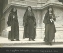 Nabawiyya Musa (1886–1951), Huda Shaarawi (1879–1947) and Saiza Nabarawi (1897–1985), black-and-white photograph, Italy 1923, unknown photographer; source: with the kind permission of the C.C. Catt Collection, Bryn Mawr College Library, Special Collections, BMC ID Catt6.14.3a, http://triptych.brynmawr.edu/cdm4/item_viewer.php?CISOROOT=/suffragists&CISOPTR=530&CISOBOX=1&REC=2. 