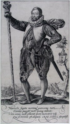 Hendrick Golzius, A Pikeman, engraving, 220 × 149 mm, 1582, source: Museum Boijmans Van Beuningen, http://www.geheugenvannederland.nl/?/nl/items/BVB01:L196213PK