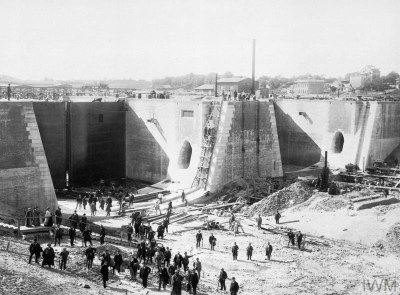 Bau des Nord-Ostsee-Kanals 