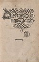 [Martin Luther (Üs.); Lukas Cranach d.Ä. (Ill.)], Das Newe Testa-||ment Deůtzsch-||Vuittemberg., Titelblatt, 29x21,5cm, Wittenberg: [Melchior Lotter d.J. für Lukas Cranach d.Ä. und Christian Döring, September 1522], VD 16 B 4318, Benzing/Claus Nr. 1522.1; Bildquelle: Wikimedia Commons, http://commons.wikimedia.org/wiki/File:Luther_Das_Newe_Testament_Deutzsch_007.jpg.
